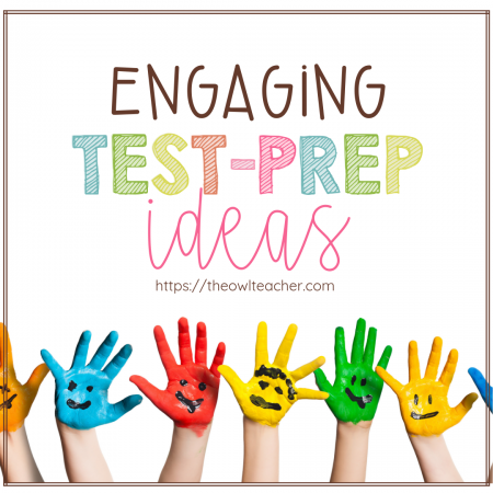 If you have to do test prep, why not find a way to make sure it's engaging? This post helps your students review material before that all important test in ways that are motivating and engaging. Check out these test prep ideas.