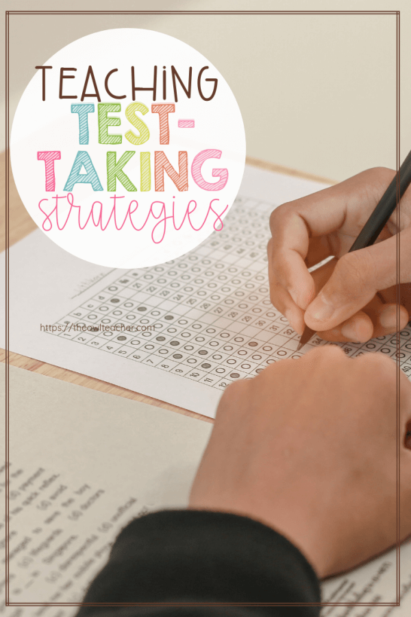 Teaching TestTaking Strategies The Owl Teacher