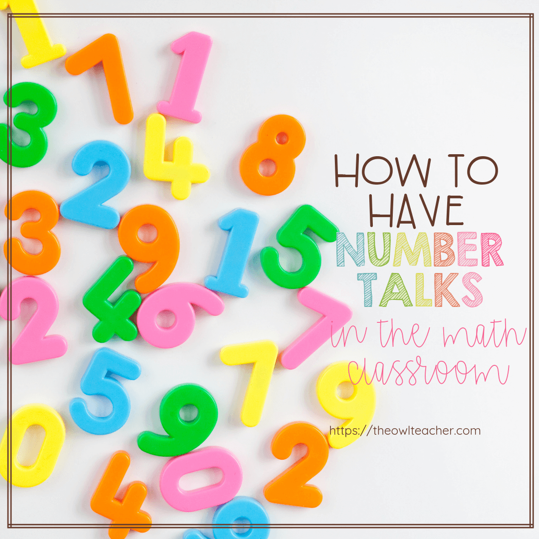 Have you always wanted to do number talks in your math classroom but wasn't sure how? Check out this post where I walk you through it and help you get started today!