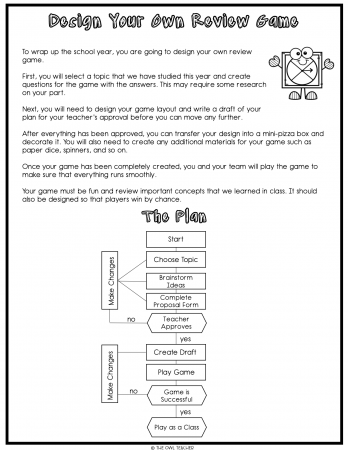 Engage your students at the end of the year with this review and practice activity where students design their own game! Grab a freebie and get started!