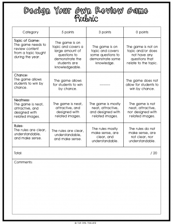 Engage your students at the end of the year with this review and practice activity where students design their own game! Grab a freebie and get started!