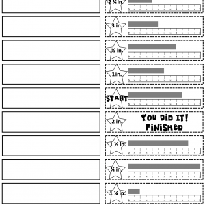 Measuring Length Using a Ruler Start2Finish Printable & Digital (Google) Puzzles