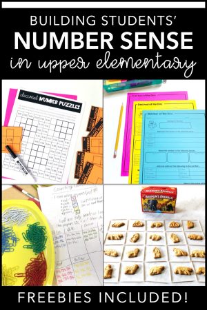 Are you looking for some great ideas on how you can build number sense in your upper elementary math students? Check out these great posts and grab some freebies along the way!