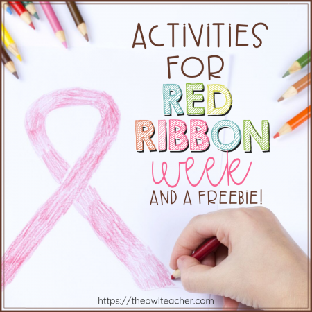 Are you looking for some activities for Red Ribbon Week? Check out this blog post where I help you teach strategies for peer pressure and provide engaging activities for teaching about drugs, alcohol and smoking to upper elementary students.