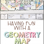 Explore learning the important geometry terms while working on a hands-on math project that integrates social studies! This geometry map project will engage your students definitely help them meet those all-important standards!
