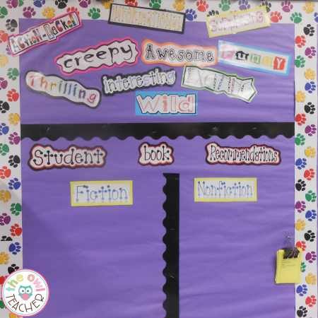 Create a reading recommendation board in your science classroom to help incorporate reading during science. This is one of the many ways to engage your students and help them create a passion for reading!