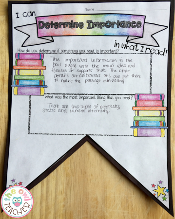 This reading strategies pennant is a great way to bring in reading during science! Students can practice their reading strategies and reading skills on science texts!