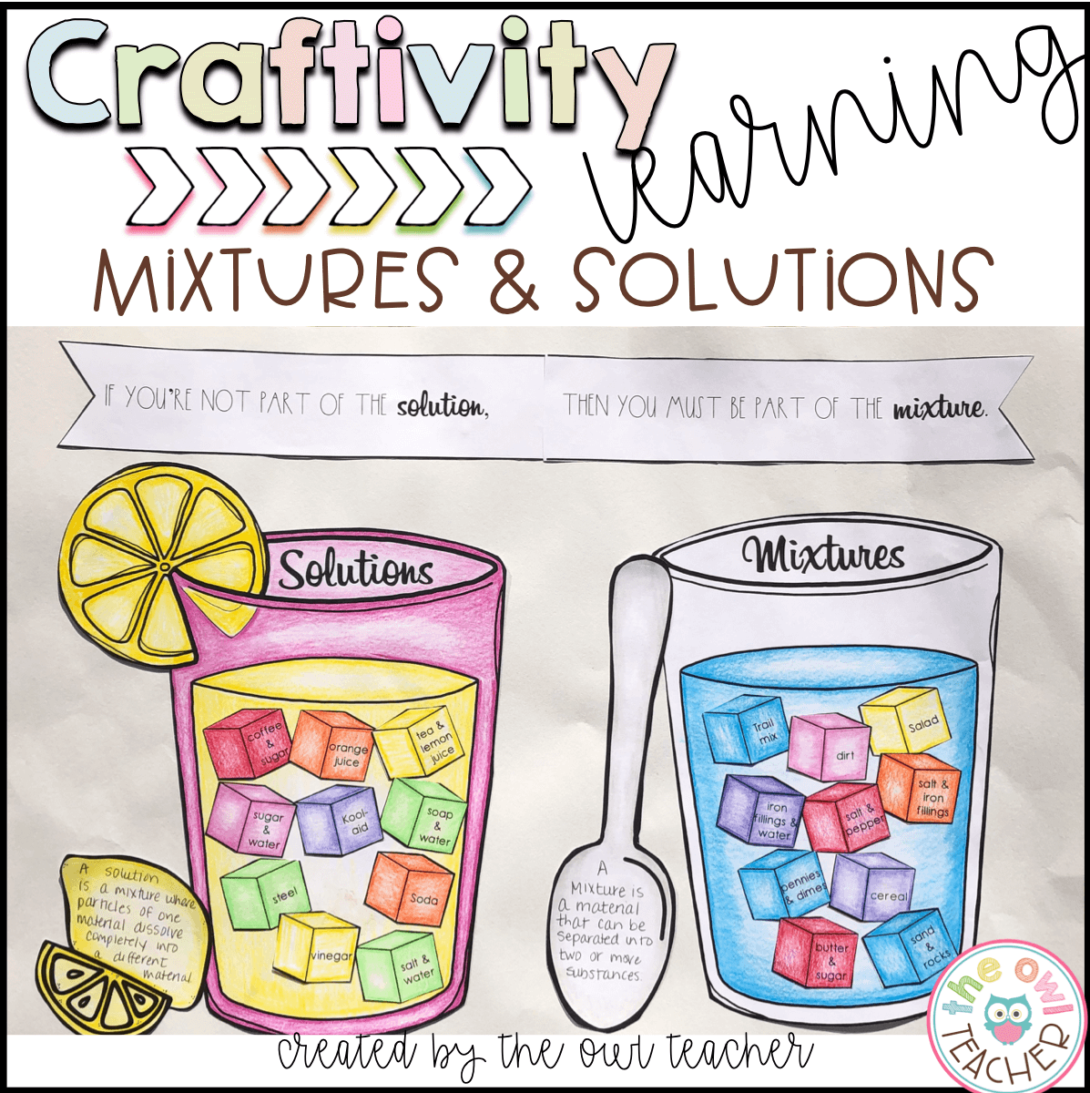 Mixtures And Solutions Worksheet Imsyaf