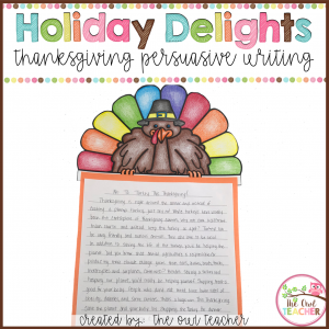 Persuasive Thanksgiving Writing