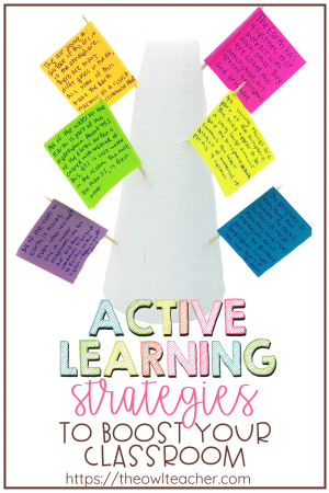 Active learning strategies are the perfect solution for taking your students from a passive state to an active state that involves higher-order thinking skills. These instructional tactics have proven to impact student achievement, enrich instruction, and engage their thinking processes. Check out this blog post with ideas to get you started!