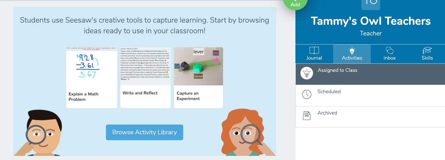 seesaw presentation for teachers