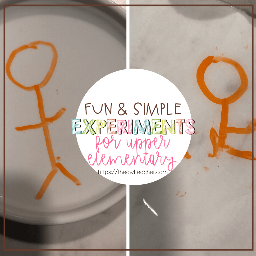 The best way to learn science is through hands-on experiences. I love sharing these fun, engaging experiments with my students. Here are some fun and simple experiments for upper elementary that you can use with your students right away!