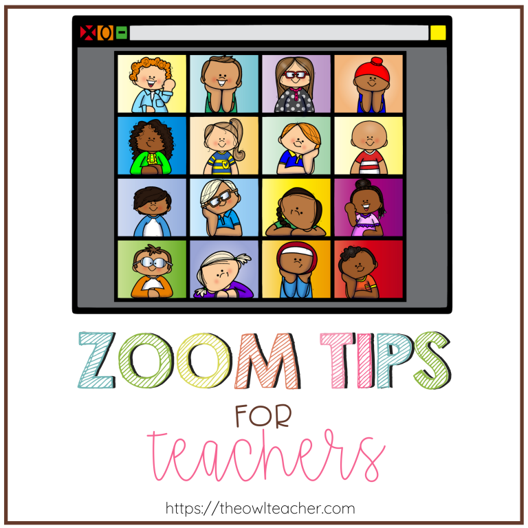 There's a pretty good chance that you'll be using Zoom for class meetings or staff meetings this upcoming school year whether you are distance teaching or using a hybrid approach. Check out this post to learn Zoom tips for teachers and get started right away!