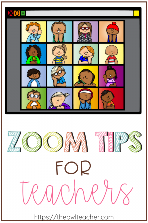 There's a pretty good chance that you'll be using Zoom for class meetings or staff meetings this upcoming school year whether you are distance teaching or using a hybrid approach. Check out this post to learn Zoom tips for teachers and get started right away!