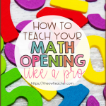 Most people skip the math workshop opening but it's actually really important to include a math opening. This post includes lots of ideas on how to make it quick and easy like a pro!