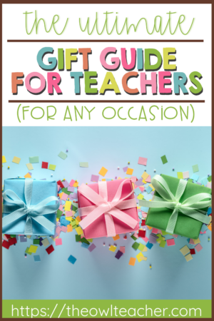 This post is the ultimate gift guide for teachers. It covers gift ideas for any occasion, whether you are looking for gifts for your teacher friends or your students!