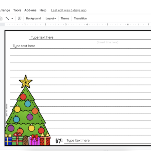 Christmas Writing Booklet | Printable & Digital Google