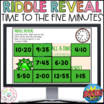 Telling Time to the Nearest 5 Minutes Riddle Reveal Boom Cards - The ...