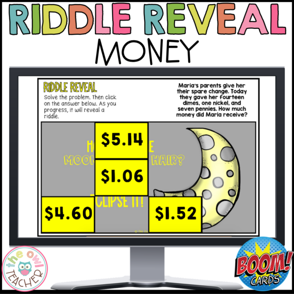 adding-and-subtracting-money-word-problems-riddle-reveal-boom-cards