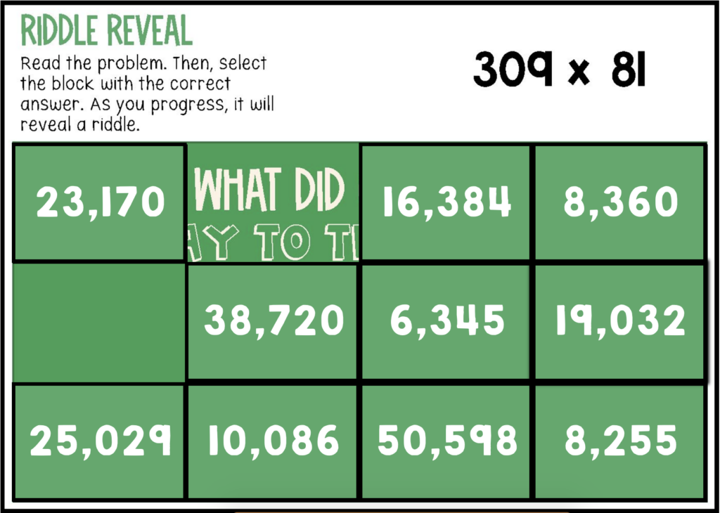 Multi-digit Multiplication | Large Numbers Multiplication | Riddle Reveal Boom - Image 2