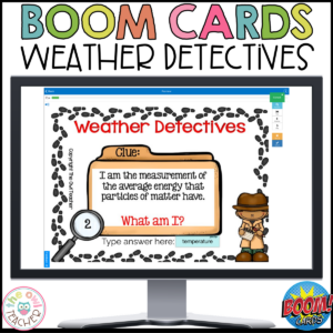 Weather Vocabulary Boom Cards Digital Activity