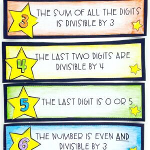 Divisibility Mobile Student Activity or Teacher Posters