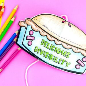 Divisibility Pie Circle Book Craft Activity