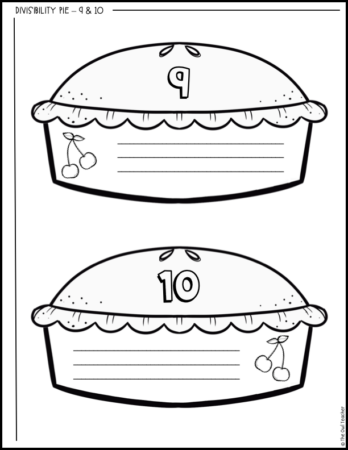 Divisibility Pie Circle Book Craft Activity - The Owl Teacher