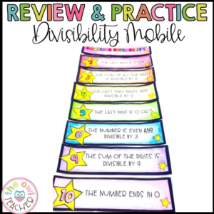 Divisibility Mobile Student Activity or Teacher Posters