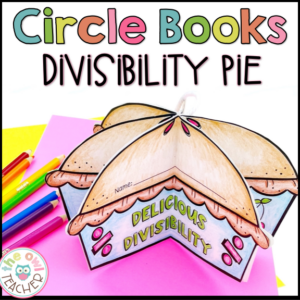 Divisibility Pie Circle Book Craft Activity