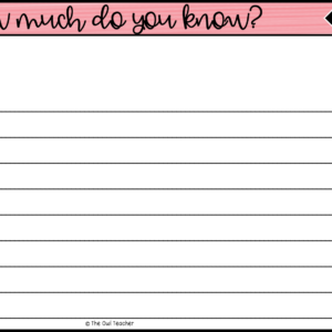 Create Your Own Questions Digital Written Response Template