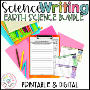 Earth Science Writing Prompts BUNDLE