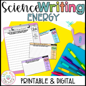Energy Science Writing Prompts