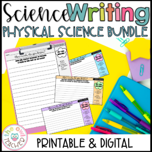 Physical Science Writing Prompts BUNDLE