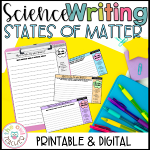 States of Matter Science Writing Prompts