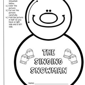 Winter (Snowman) Narrative Writing, Sequence Writing, Transitions in Writing
