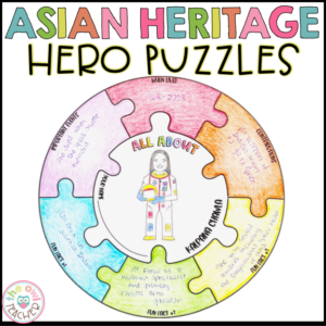 Asian/Pacific Islander American Heritage Month Activity Biography Puzzles