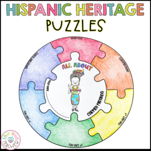 National Hispanic Heritage Month Activity Biography Puzzles