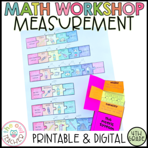 Metric & Customary Measurements, Area & Perimeter Math Workshop Unit