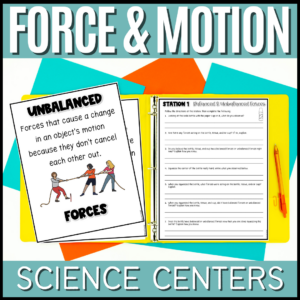 Force and Motion Centers | Lab Stations | Worksheets