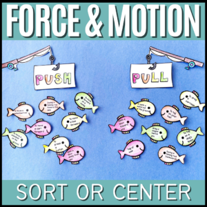 Force and Motion Sort Activity – Balanced and Unbalanced Forces, Push and Pull