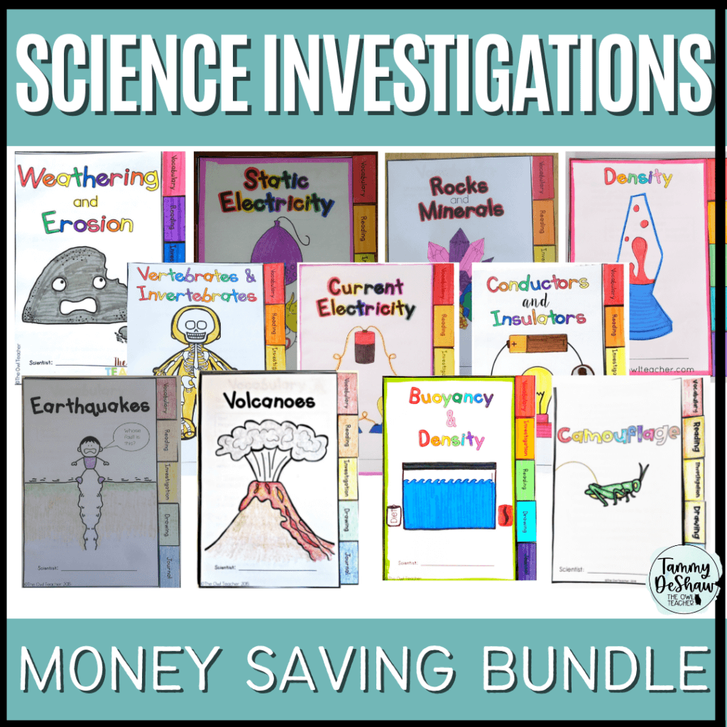 Science Investigation Tabbed Booklets BUNDLE
