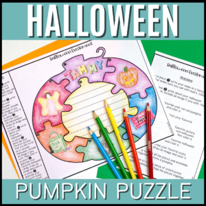 Halloween Pumpkin Puzzle Activity
