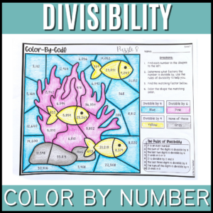 Divisibility Color By Number Activity