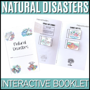 Natural Disasters Vocabulary Interactive Booklet