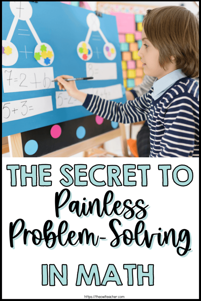 Problem solving isn't a math topic that teachers jump for joy over when it's time to help students with it, but it doesn't have to be this way. Check out this post where I give you the secret to painless problem solving lessons!