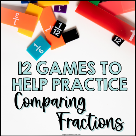 Help your fourth graders practice comparing fractions with these 12 games that will engage your students and work well with your math lesson plans!