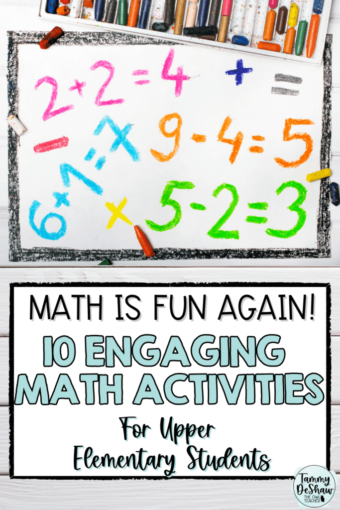 Make math fun again with these 10 engaging math activities for upper elementary students. Check out these ideas to add to your next math lesson.