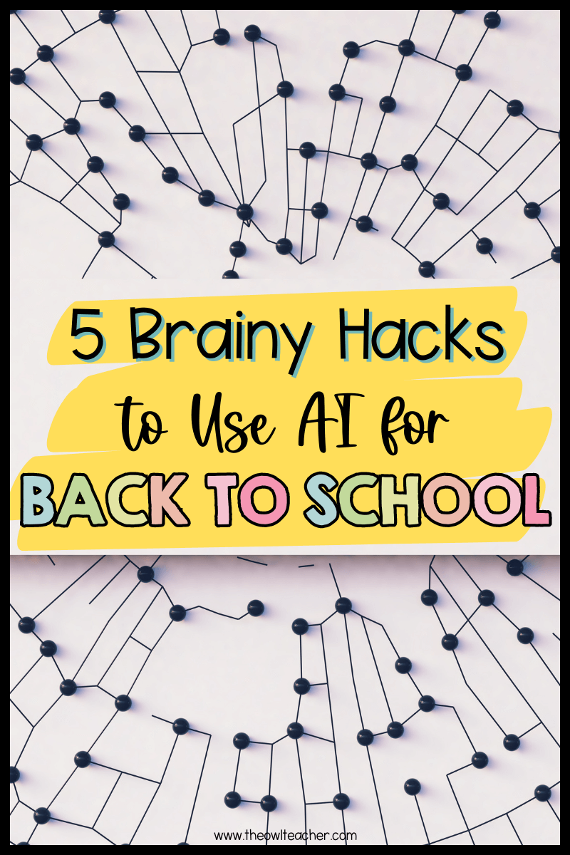 Did you know that you can use AI in the elementary classroom, both for you as a teacher and for your students? In this post, I walk you through five different ideas that will help you during back to school while using the AI technology in your classroom! via @deshawtammygmail.com