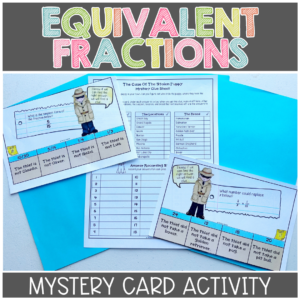 Equivalent Fractions Mystery Cards Cover